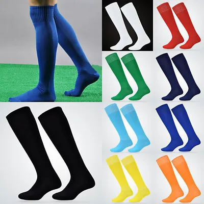 Mens Over The Calf Football Socks Long Stockings Sports Soccer Baseball Softball • $5.87