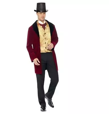 Adult Mens Deluxe Victorian Edwardian Gent Fancy Dress Costume • £30.69