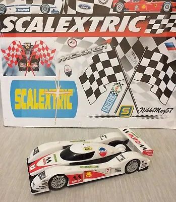 Scalextric GT Team Endurance #7 Hornby White & Black 1:32 Tested Working Used • £14.99