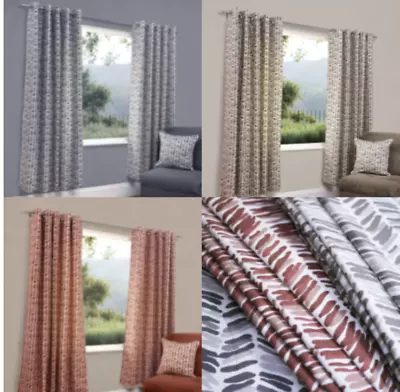 Hamburg Lined Ring Top Curtains  TO CLEAR • £24.99