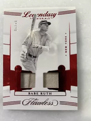 Babe Ruth Game Worn Used Dual Jersey Material Relic Threads Memorabilia 1/10 • $1250