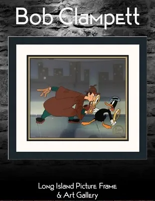 Bob Clampett L/ED Hand Painted Cel Daffy Duck Great Piggy Bank Custom Framed • $399