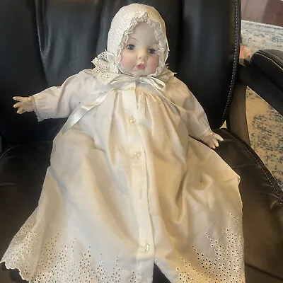 Madame Alexander Vintage 1966 VICTORIA 18 Original Baby Doll Dressed White Dress • $40