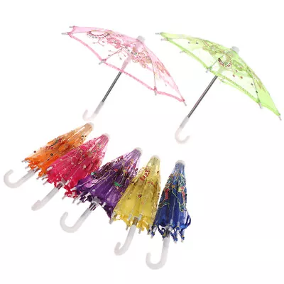 Mini Kids Chinese Vintage Handmade Lace Embroidered Umbrella Dance Wedding Prop+ • $14.02