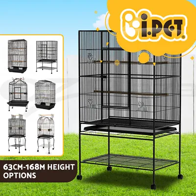 I.Pet Bird Cage Large Pet Cages Aviary Parrot Toys Budgie Stand-alone Wheels • $53.95