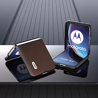 For Motorola Razr+ Luxury Shockproof Hybrid Carbon Fiber Hard PC Case Cover • $7.99