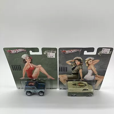 Lot Of 2 Hot Wheels Nose Art '67 Ford Bronco & Dairy Delivery Real Riders ￼ • $54.99