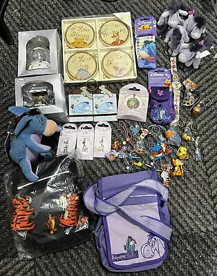 Big Bundle Of Disney Winnie The Pooh Eeyore & Tigger Accessories New & Used  • £14.99