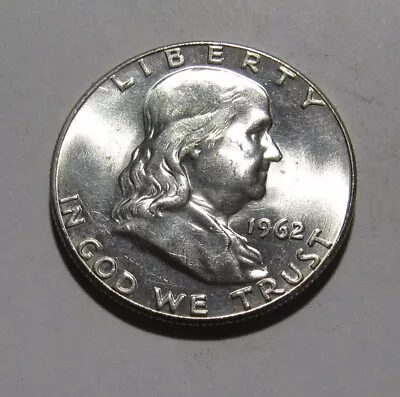 1962 Franklin Half Dollar - BU Condition - 156SA • $2.94