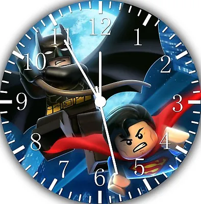 Lego Superman Batman Frameless Borderless Wall Clock Nice Gifts Or Decor W371 • $38.24