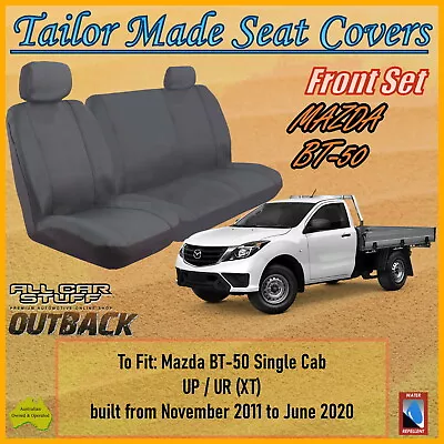 Canvas Seat Covers For Mazda BT50 (BT-50) Single Cab (XT) From 11/2011 - 06/2020 • $123.74