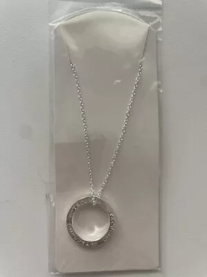 Circle Silver Necklace Jewelry New • $0.99