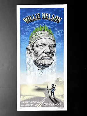 $175 • Buy Original 2006 Willie Nelson Catalyst, Santa Cruz Concert Poster S/N By Emek