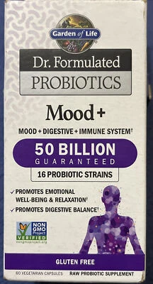 $29.99 • Buy Garden Of Life Dr. Formulated Probiotics Mood+ 50 Billion 60 Capsules  6/24