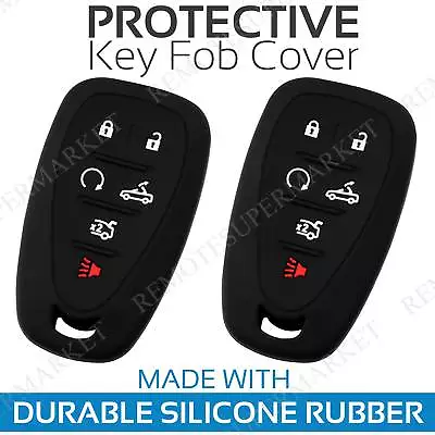 2 Key Fob Cover For 2016-2019 Chevrolet Camaro Remote Case Rubber Skin Jacket • $9.95