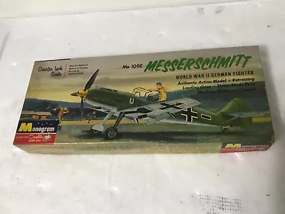 Monogram Me 109E Messerschmitt Kit # PA74-98.  1962 Issue. • $18