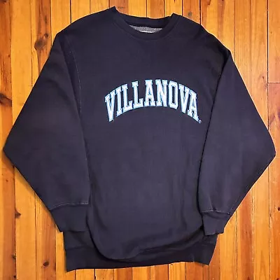 Vintage Villanova University Wildcats Crewneck Sweatshirt Size Large Embroidered • $30