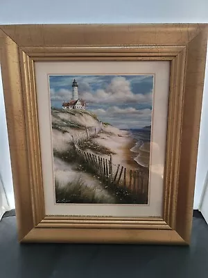 Artwork-Reproduction-Artist T.C. Chiu  Lighthouse With Deserted Beach  1997 • $18.49
