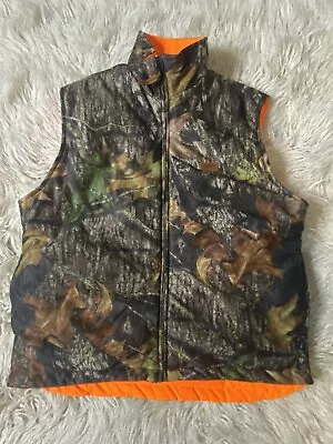 Woolrich Reversible Duck Hunting Camo Vest  Size Medium Outdoor Guide • $35