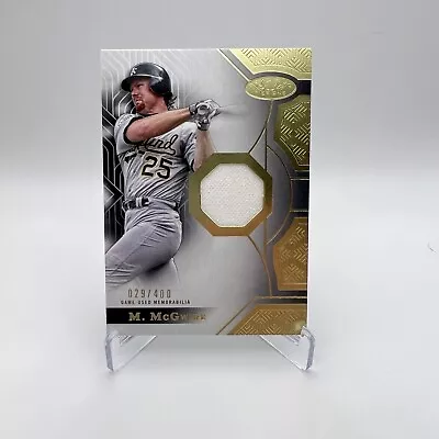 2023 Mark McGwire Topps Tier One Relic Jersey /400 #T1R-MMC2 Oakland A's • $5.50