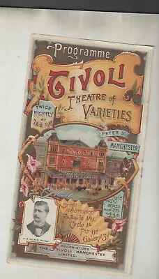MANCHESTER 1909 Music Hall Programme Lily HAROLD Gracie GRAHAME Roxboro Damaged • £8