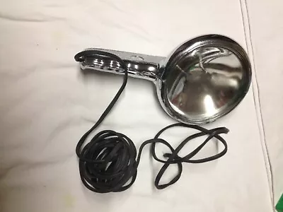 Vintage Car Spot Light / Chrome Plate  / Glass Lens   PAT 163403  • $25.99