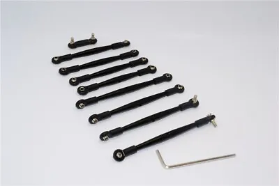 GPM Complete Black Aluminum Tie Rod & Pushrod Set For Traxxas 1/16 E-Revo Summit • $25