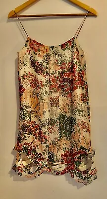 $65 • Buy ZIMMERMANN Silk Cream/floral Dress Size 0