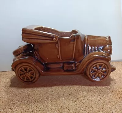 Vintage Mccoy Pottery-Convertible Car Planter Brown • $20