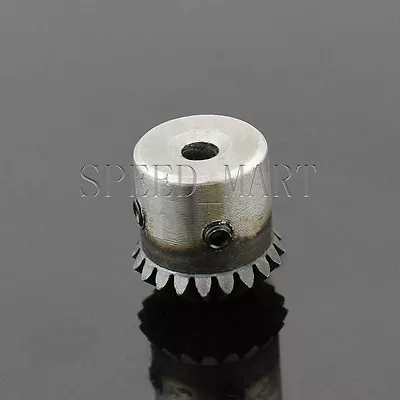 1 Modulus 20T Metal Umbrella Tooth Bevel Gear Helical Motor Drives Gear 6mm Bore • $4.25