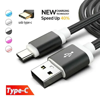 $3.49 • Buy Type-C 3.1 USB-C Data Sync Braided Nylon Charging Cable Charger Cord