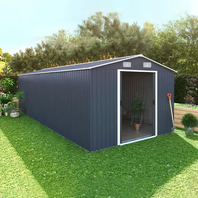 12ftx10ft Garden Tool Storage Shed Ladder Shovel Organizer Apex Roofing House • £599.95