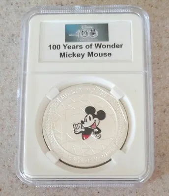 Disney Collective Medallion Coin Mickey Mouse 100 Years Of Wonder • $16.95