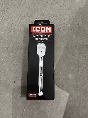 ICON 3/8 In. Drive Professional Short Low-Profile Ratchet 56194 *New Open Box • $29.99