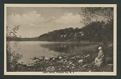 Mahopac Carmel Putnam Co. NY: C.1910s Postcard LAKE SECOR A Pastoral View • $6