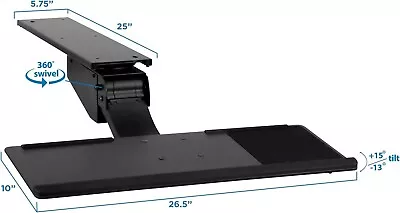 Mount-it! Mi-7139 Sit Stand Under Desk Keybpard And Mouse Tray • $90