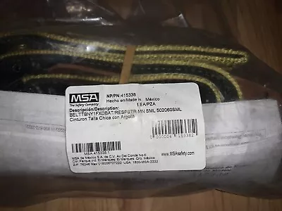MSA 415338 Small Miner's Body Belt 1-3/4  Poly Web Fixed D-Ring • $75.99