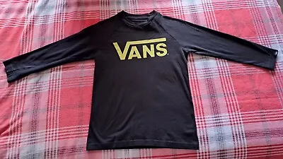 £3.25 • Buy Womens / Girls Vans Off The Wall 3/4 Sleeve Length T Shirt - Size Small (8 - 10)
