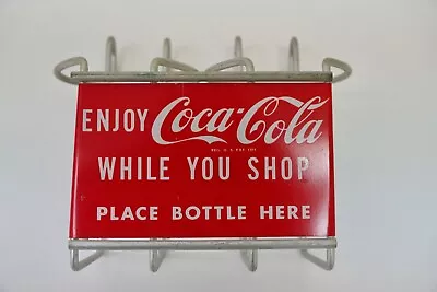 Authentic Coca Cola Metal Wire Shopping Cart Bottle Holder • $50