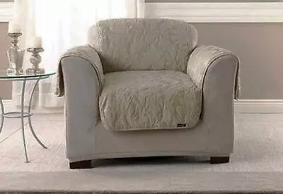 Sure Fit Matelasse Damask - Chair Slipcover - LINEN NEW Stock B • $29.95