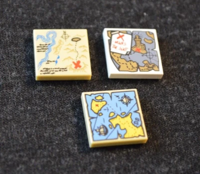 $1.79 • Buy (3) 2x2 Adventure Map Printed Tiles ~ New Lego Parts ~ *