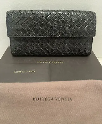 Bottega Veneta Snake Skin Wallet • $280