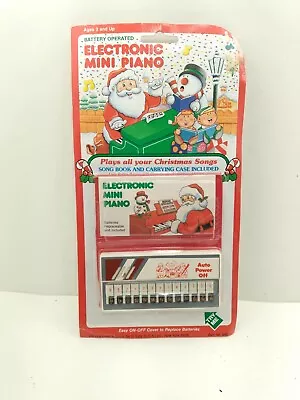 Vintage NOS Electron Echo? Tony Red Mini Electronic Piano Christmas Song Book • $54.99