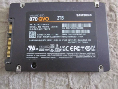 $122.50 • Buy Samsung 870 Qvo  V-nand Ssd  2 Tb