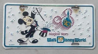 Walt Disney World Metal License Plate Mickey Magical Years 20th Anniversary • $4.20