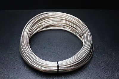 8 10 12 14 16 18 20 22 24 Gauge Clear Speaker Wire Awg Cable Power Ground Lot • $9.95