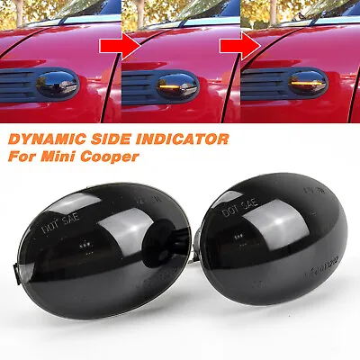 Side Repeater Light Indicator Dynamic LED For BMW MINI Cooper R55 R56 R57 R58 • $19.56