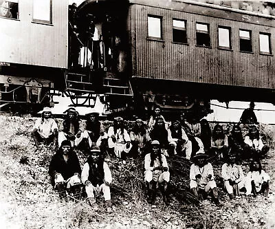 £4.20 • Buy Native American Indian Apache Geronimos Wagon Train 10x8 Photo Art Print Picture