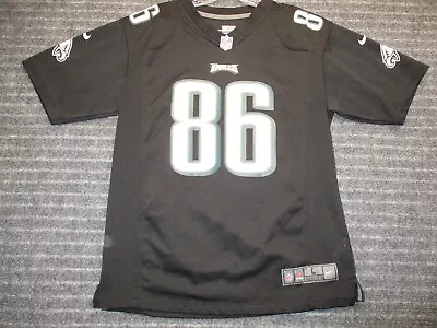 Philadelphia Eagles Zach Ertz Jersey Boy's Size L Large Youth Nike Black Jersey • $17.97