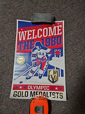 Vegas Golden Knights 1980 Miracle On Ice 40th Anniversary 11x17 Poster Game 2/21 • $35.99